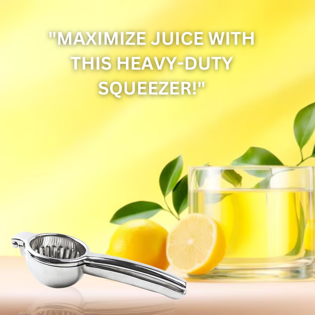 Stainless Steel Extra Large Lemon Squeezer | Heavy Duty Lemon Juicer Hand Press - Youlander